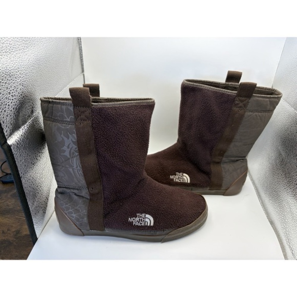The North Face Ahel Fleece Lined Winter Boots Brown SZ 8‎